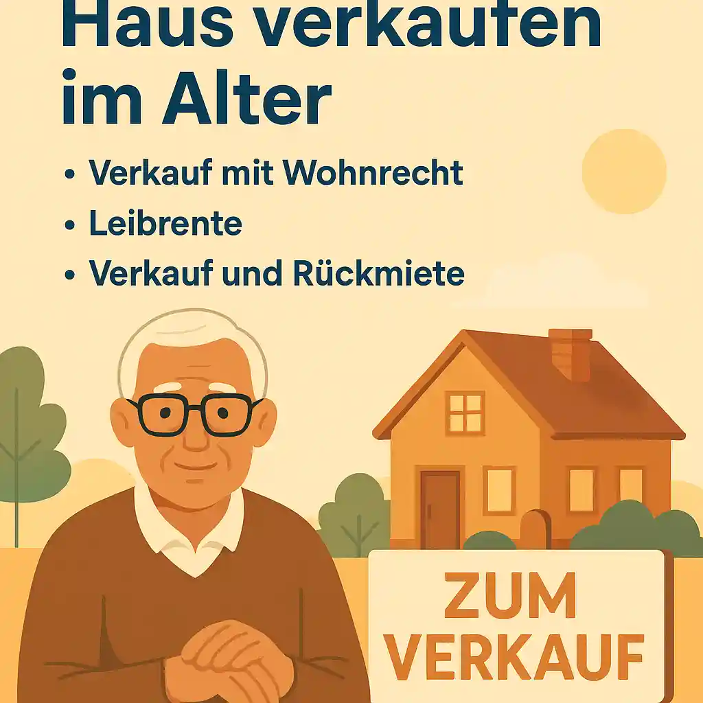 Hausverkauf im Alter – Illustration zu Chancen, Risiken und Wohnrecht für Senioren